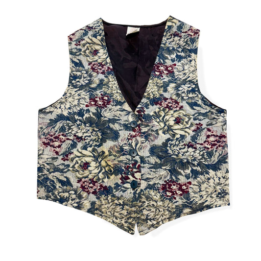 Vintage Avon, Floral Tapestry Vest