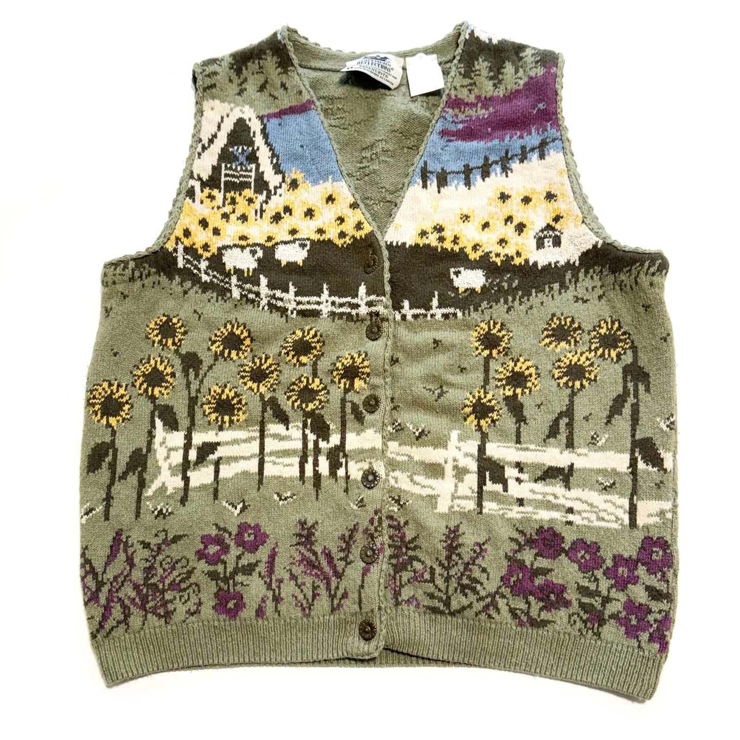 Vintage Northern Reflections by Parkhurst, Sunflowers & Sheep Vest