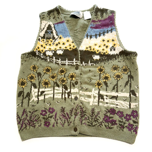 Vintage Northern Reflections by Parkhurst, Sunflowers & Sheep Vest