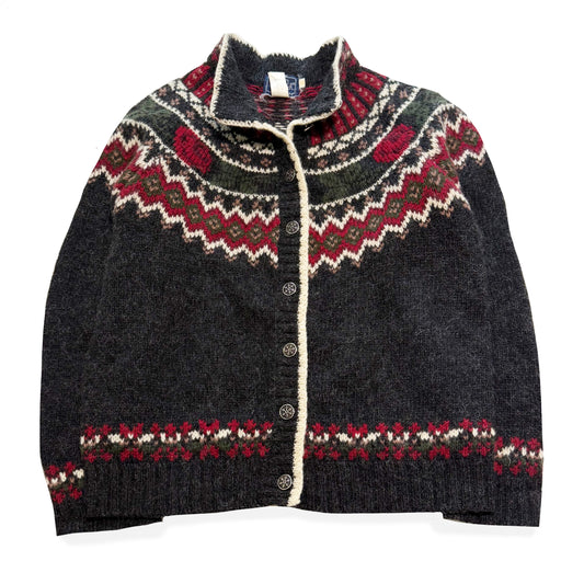 Vintage Woolrich, Wool Blend Rose Cardigan