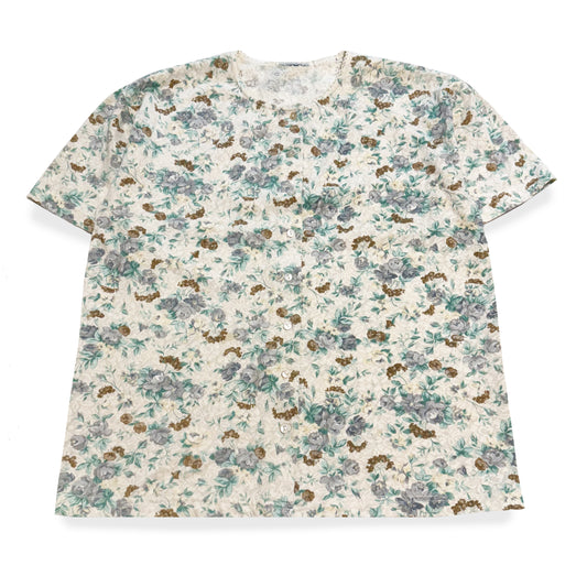 Vintage Floral Button Up Shirt