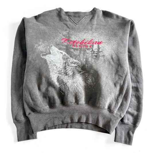 Vintage Ketchikan Alaska, Wolf Sweatshirt