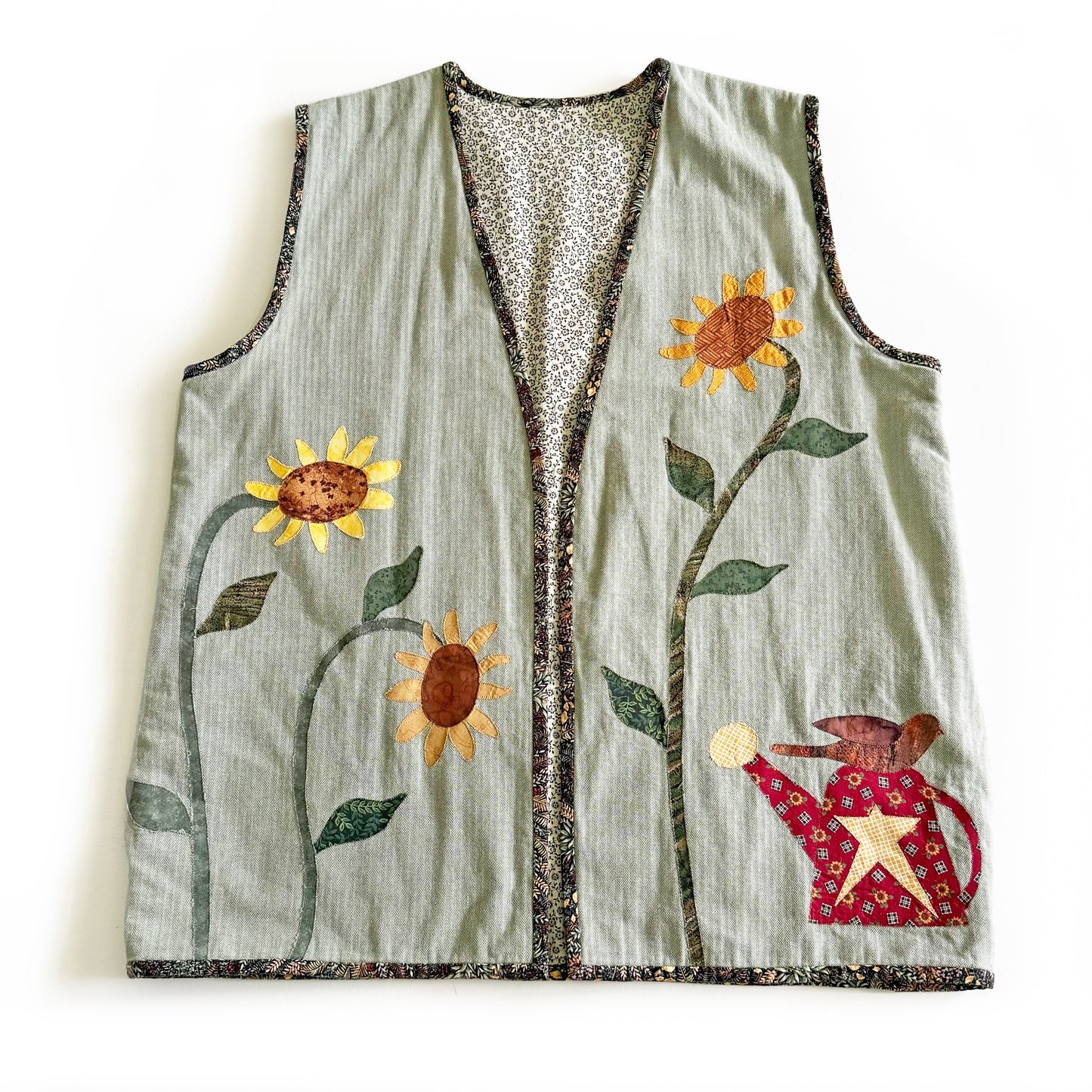 Secondhand Handmade Sunflower Vest