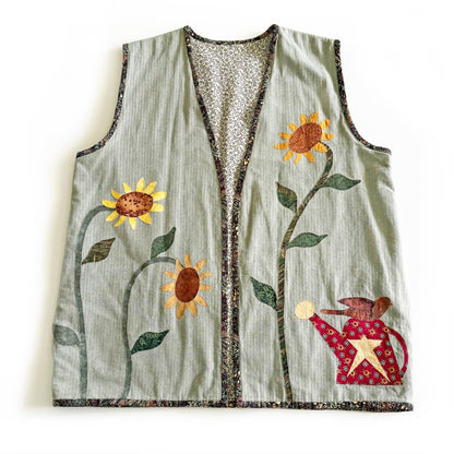 Secondhand Handmade Sunflower Vest