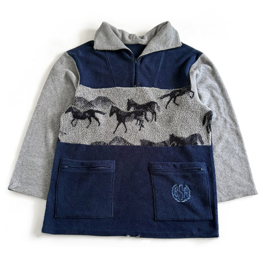 Vintage Horse Quarter-Zip Sweater