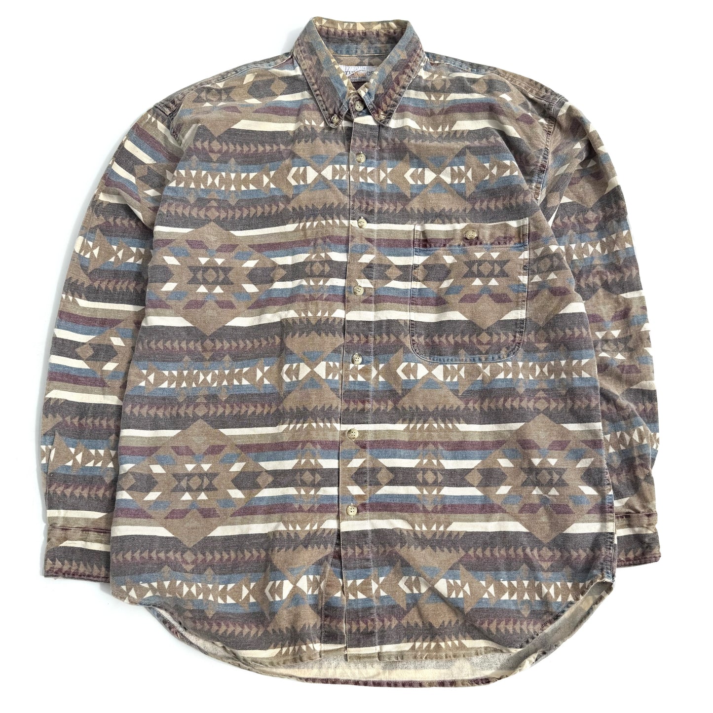 Vintage Northwoods, Aztec Button Down Shirt