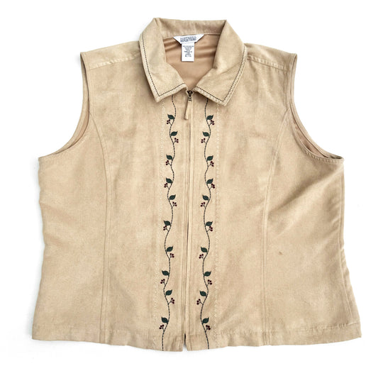 Secondhand Northern Reflections, Tan Faux Suede Vest