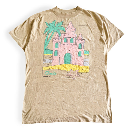 Vintage Florida Beach, Sandcastle T-shirt