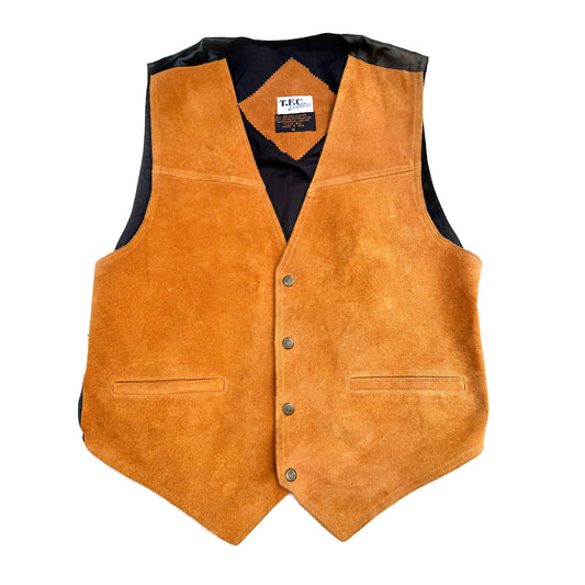 Vintage T.F.C Express, Leather Vest