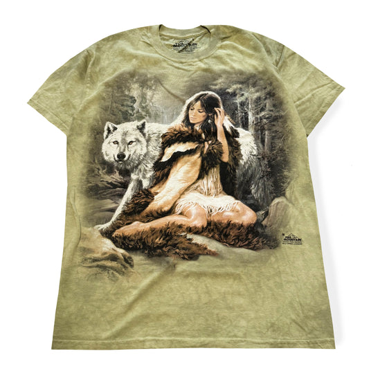 Vintage The Mountain, Wolf & Women T-Shirt