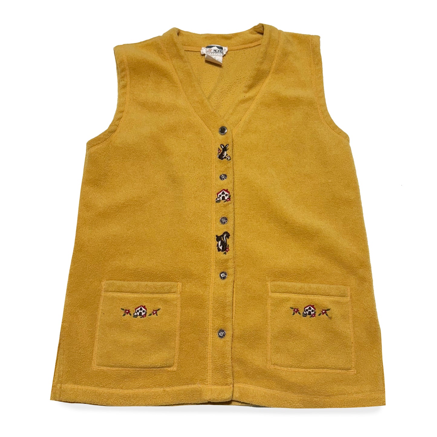 Vintage Cap Nord, Bunny, Squirrel, and Mushroom Vest