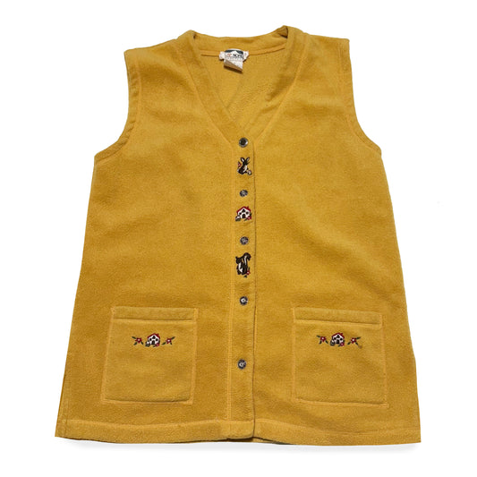 Vintage Cap Nord, Bunny, Squirrel, and Mushroom Vest
