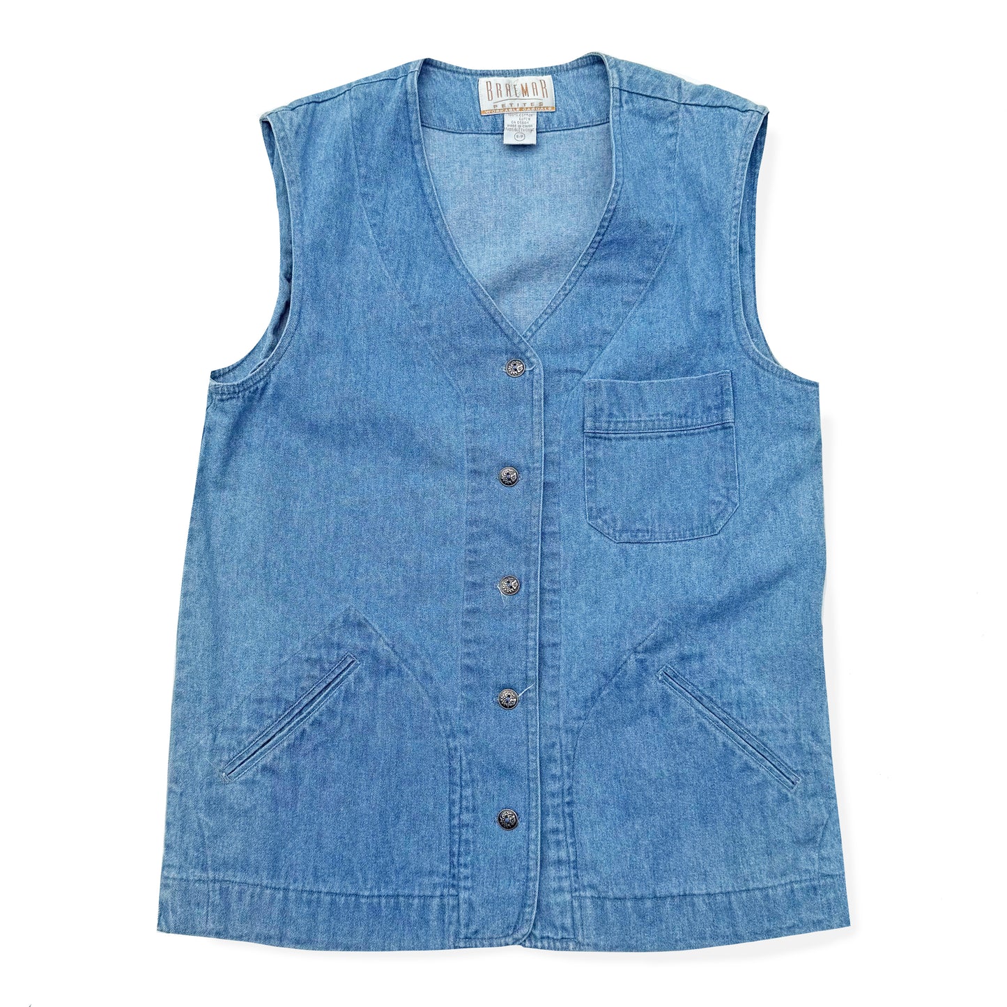 Vintage Braemar, Denim Sleeveless Shirt