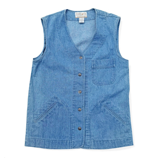 Vintage Braemar, Denim Sleeveless Shirt