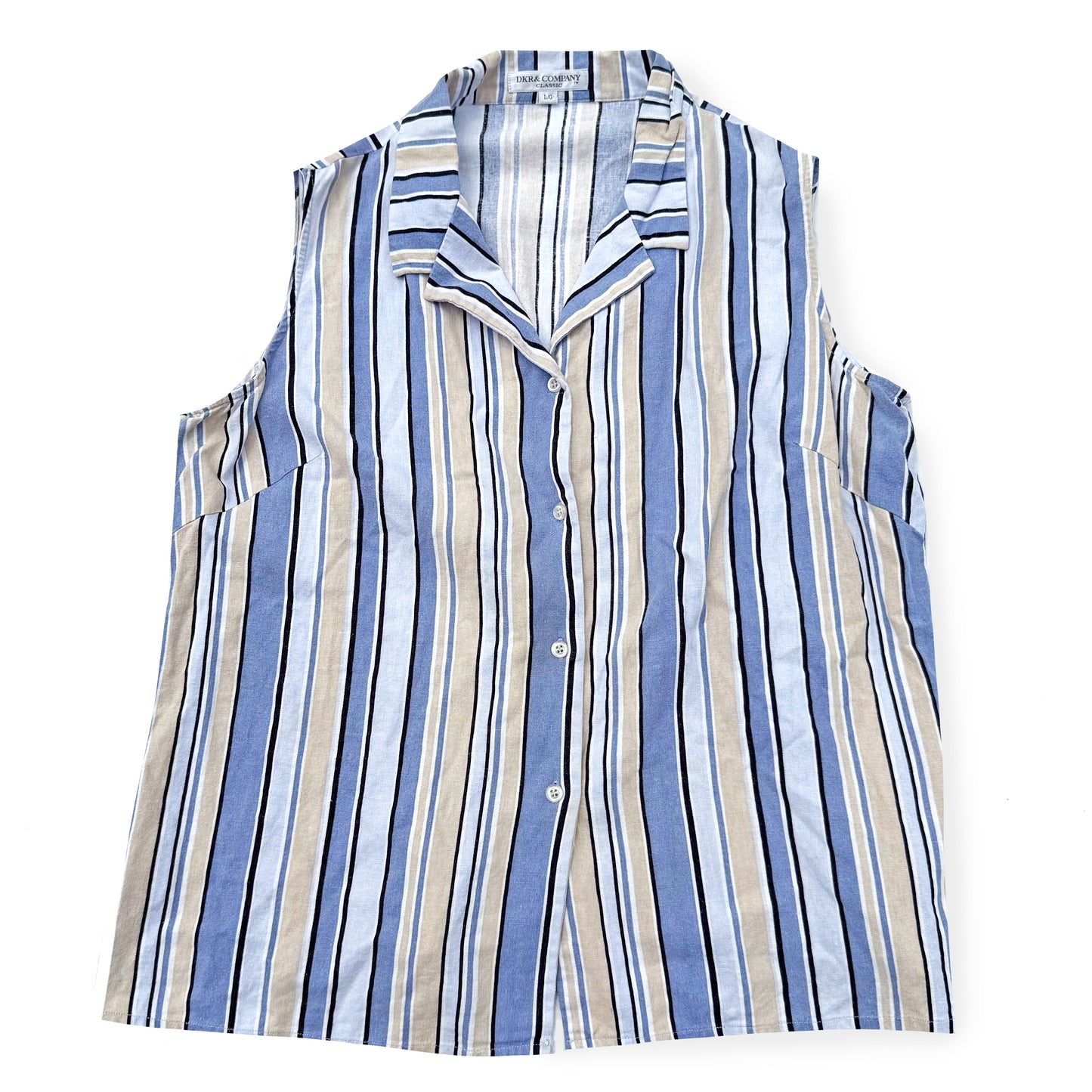 Secondhand DKR & Company, Linen Blend Sleeveless Shirt