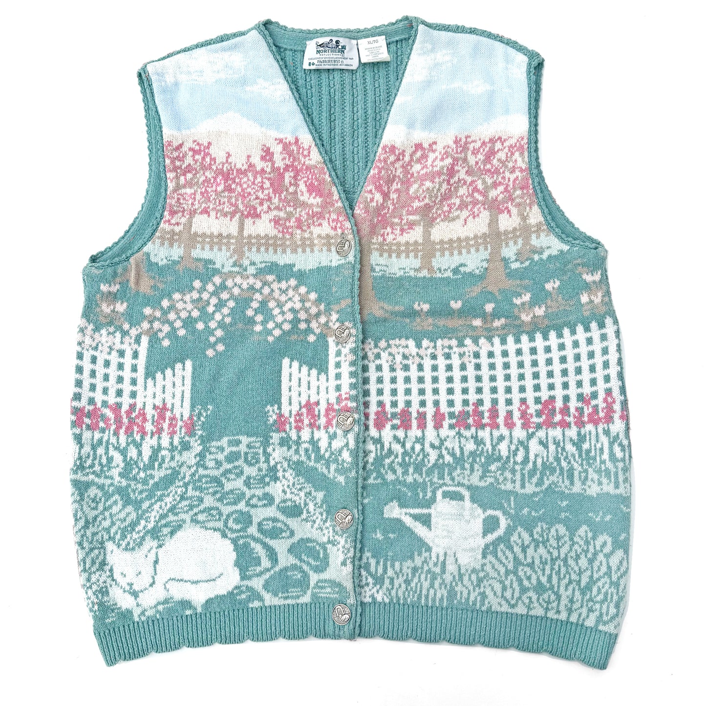 Vintage Northern Reflections, Cat in Garden Vest