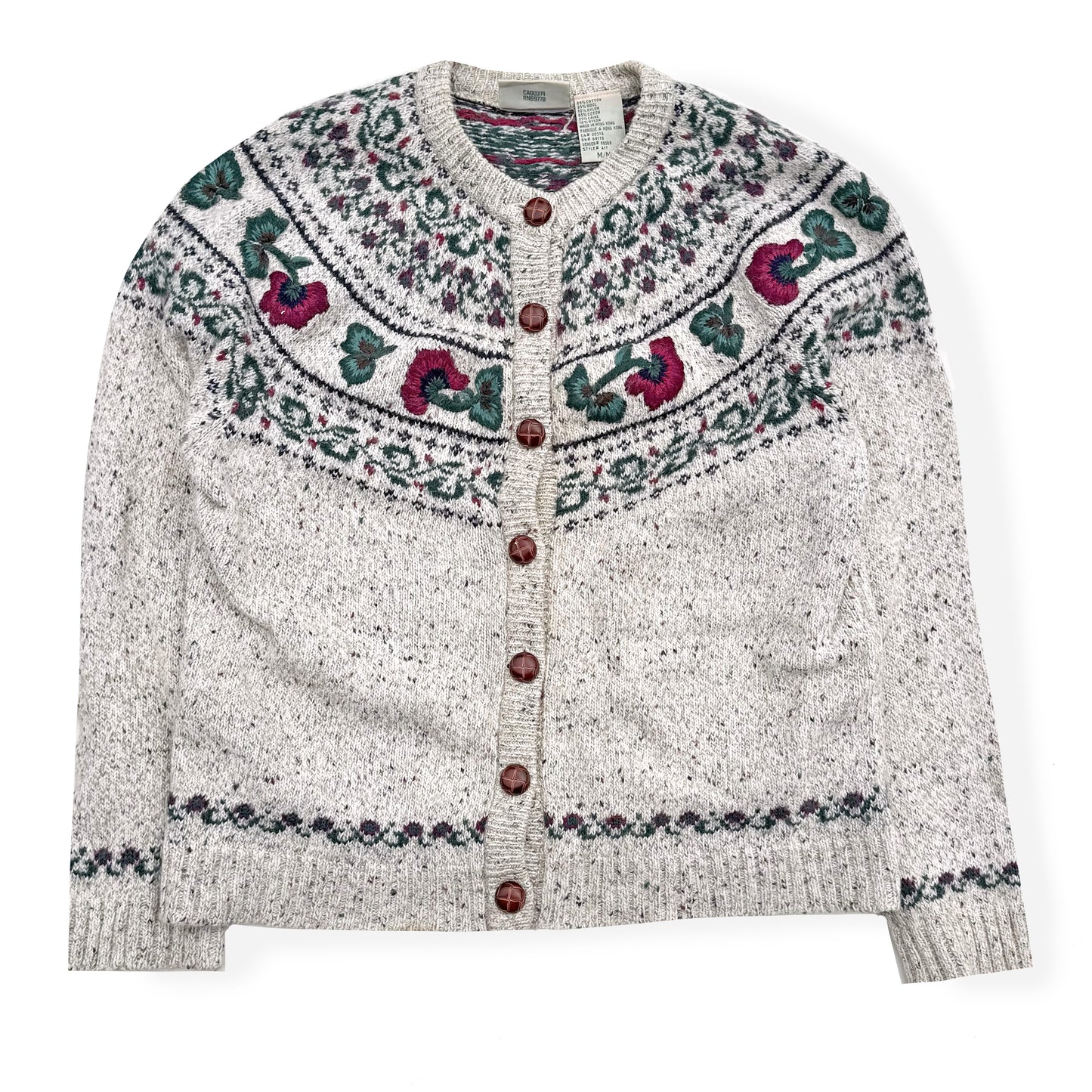 Vintage Northern Reflections, Wool-Blend Cardigan