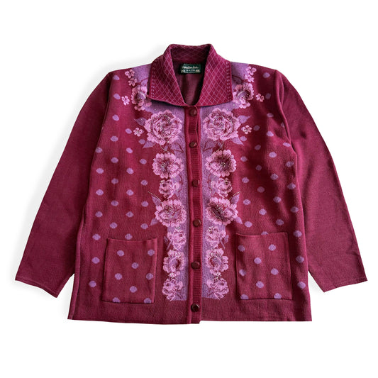Vintage Canadian Looks, Floral Cardigan