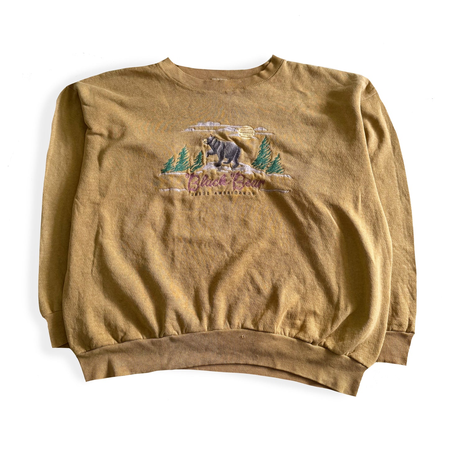 Vintage Distressed Cotton Grove, Black Bear Sweatshirt