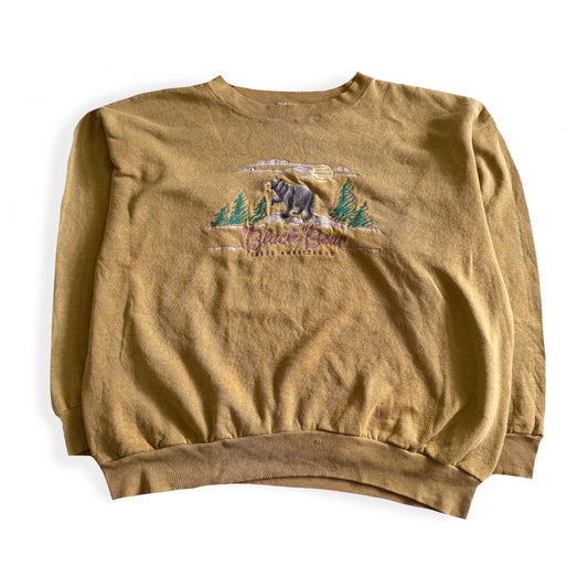 Vintage Distressed Cotton Grove, Black Bear Sweatshirt